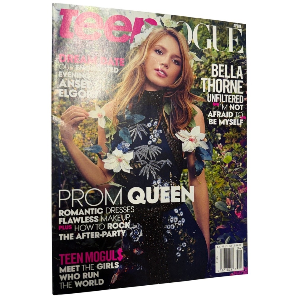 Teen Vogue Magazine April2014 Bella Thorne Ansel Elgort Prom Queen Fashion Issue